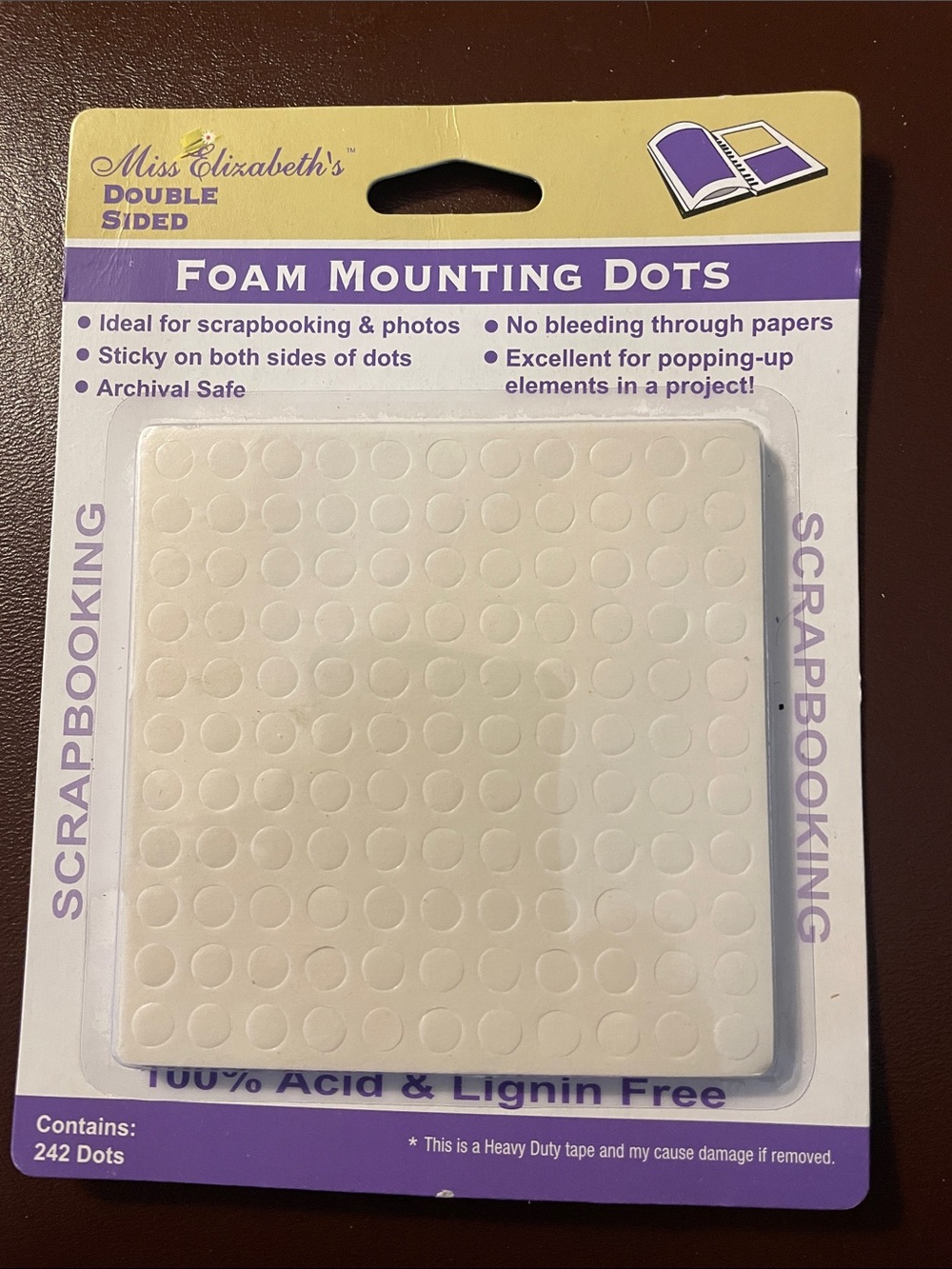 242 Miss Elizabeth's Foam Mounting Dots - White